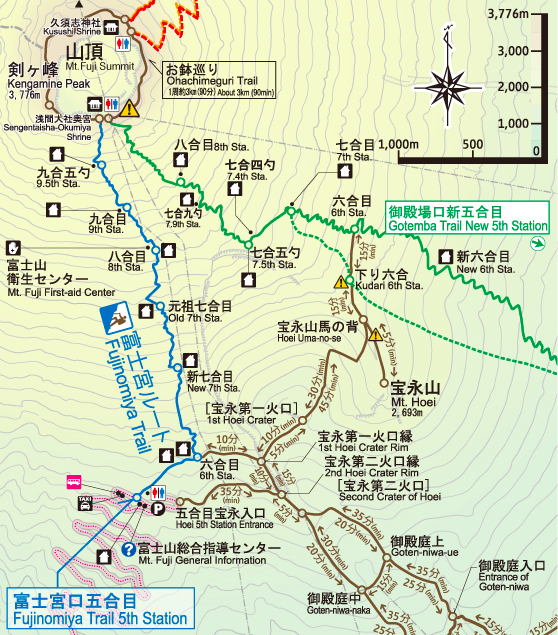 富士宮ルート地図