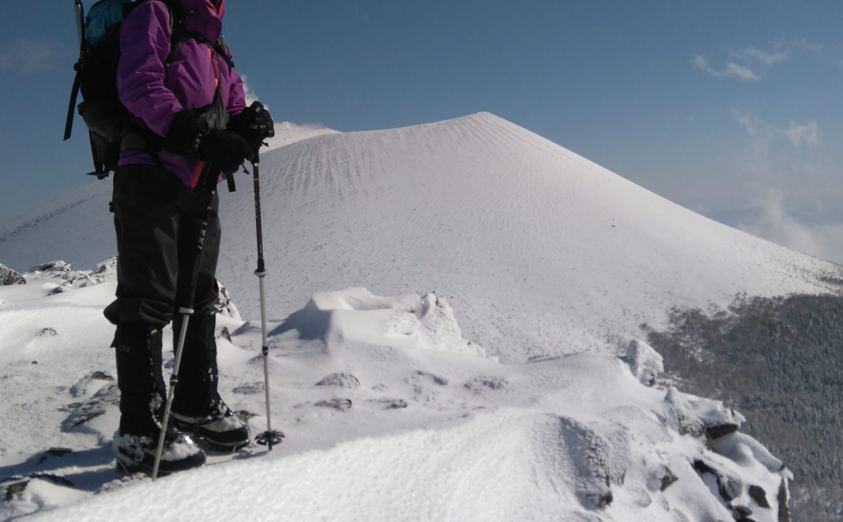 浅間山外輪山に冬季登りに行った時の登山服イメージ